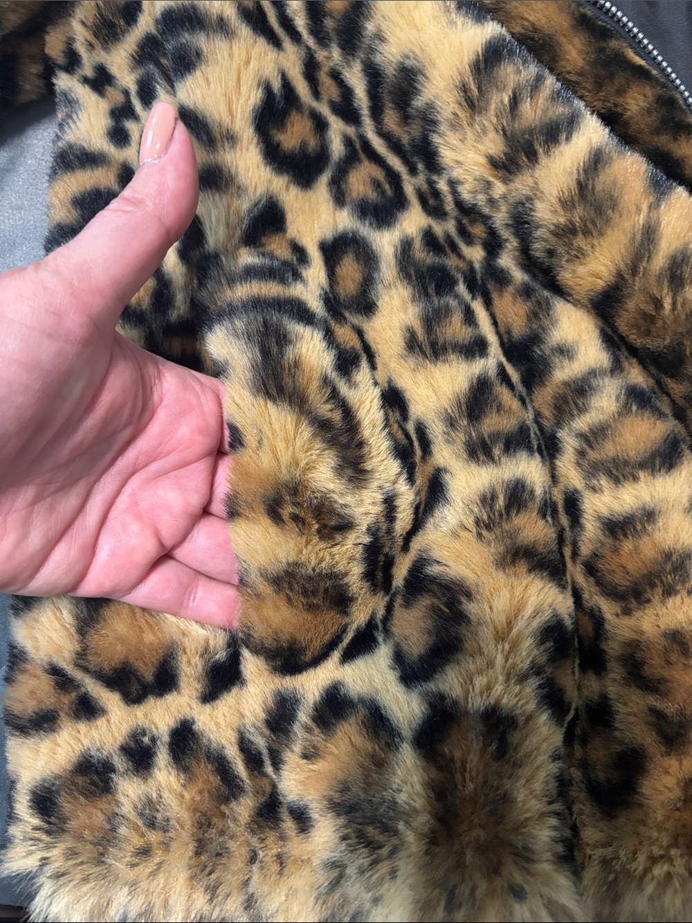 Zara Jacket Faux Fur Leopard Print Size S TRF Collection - Picture 4 of 11